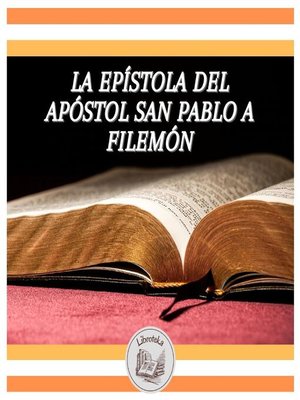 cover image of La Epístola Del Apóstol San Pablo a Filemón